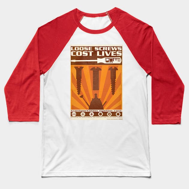 Dalek Time War propaganda poster Baseball T-Shirt by tone